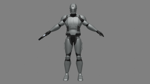 Rigged Sci-Fi Soldier | Animation-Ready preview image